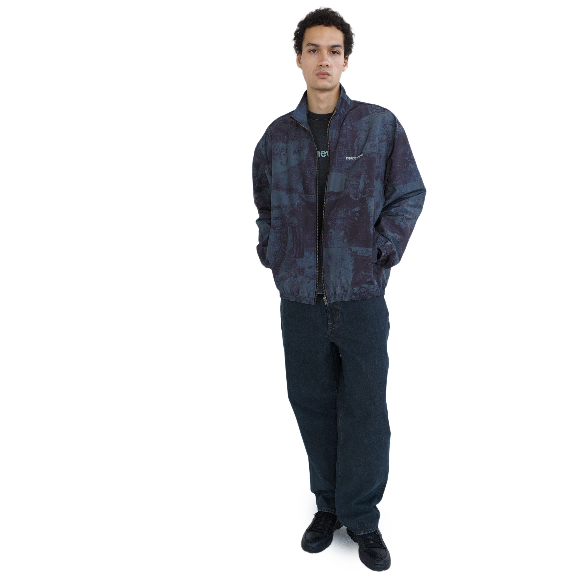 thisisneverthat Washed International Team Jacket Patchwork