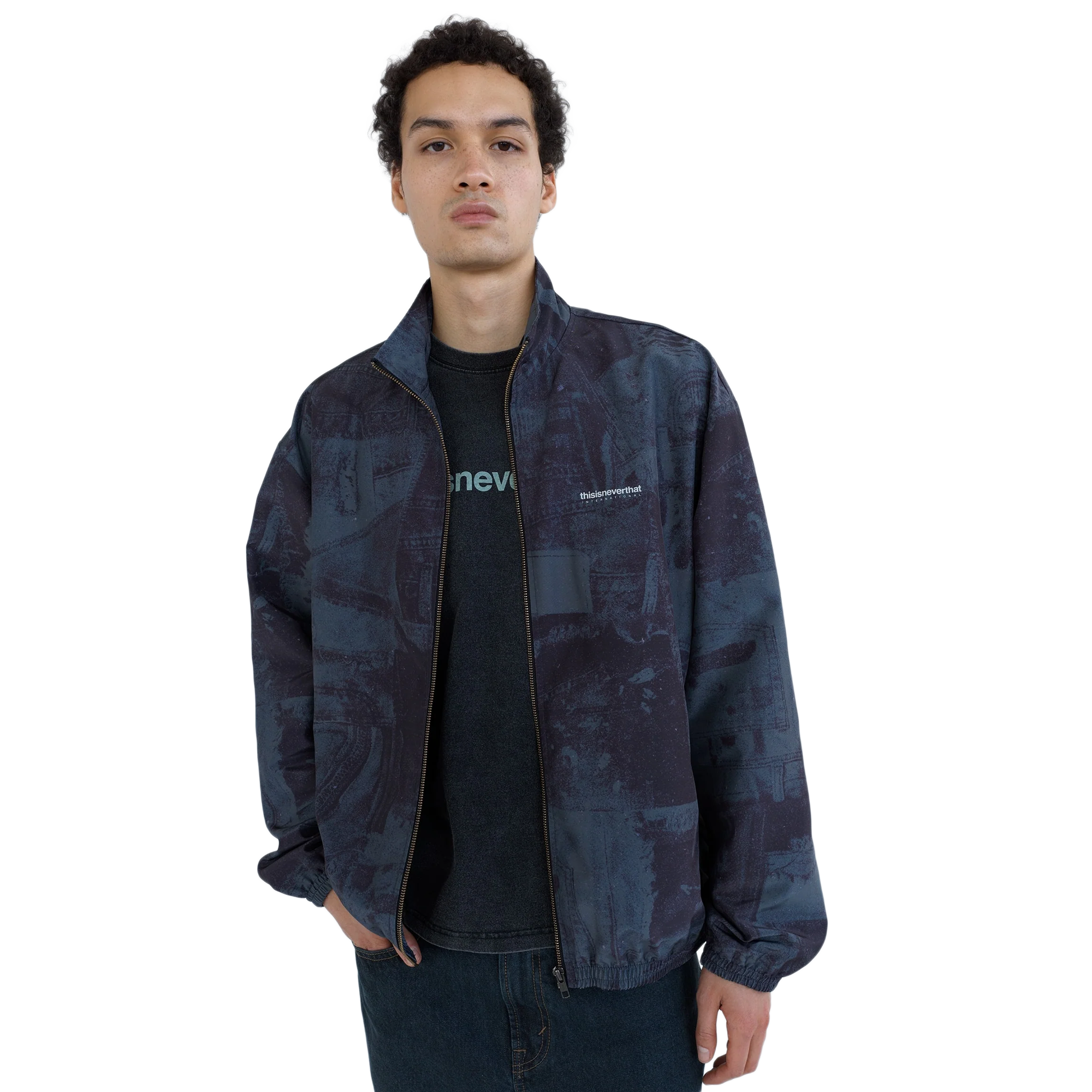 thisisneverthat Washed International Team Jacket Patchwork