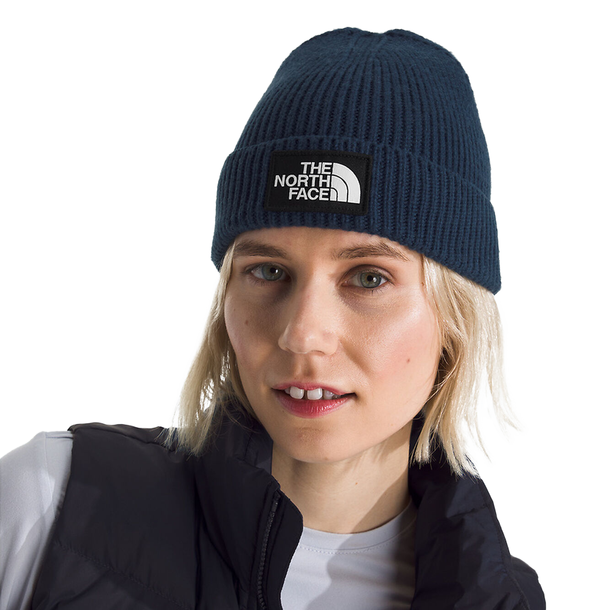 The North Face TNF Logo Box Cuffed Beanie Summit Navy NF0A8CHE8K2