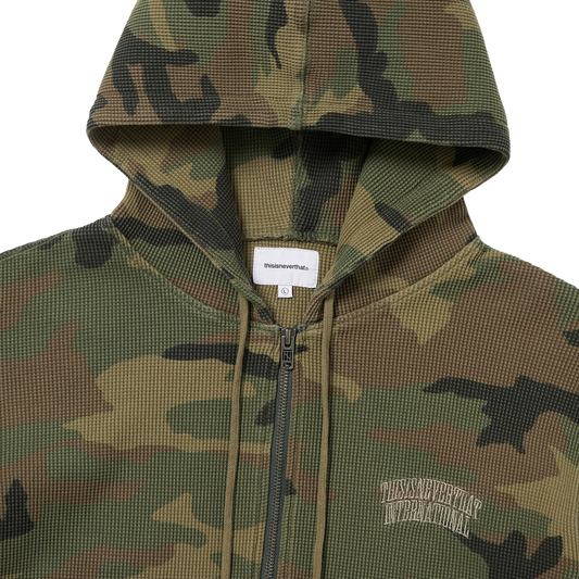 thisisneverthat Camouflage Thermal Zip Up Hoodie Camo