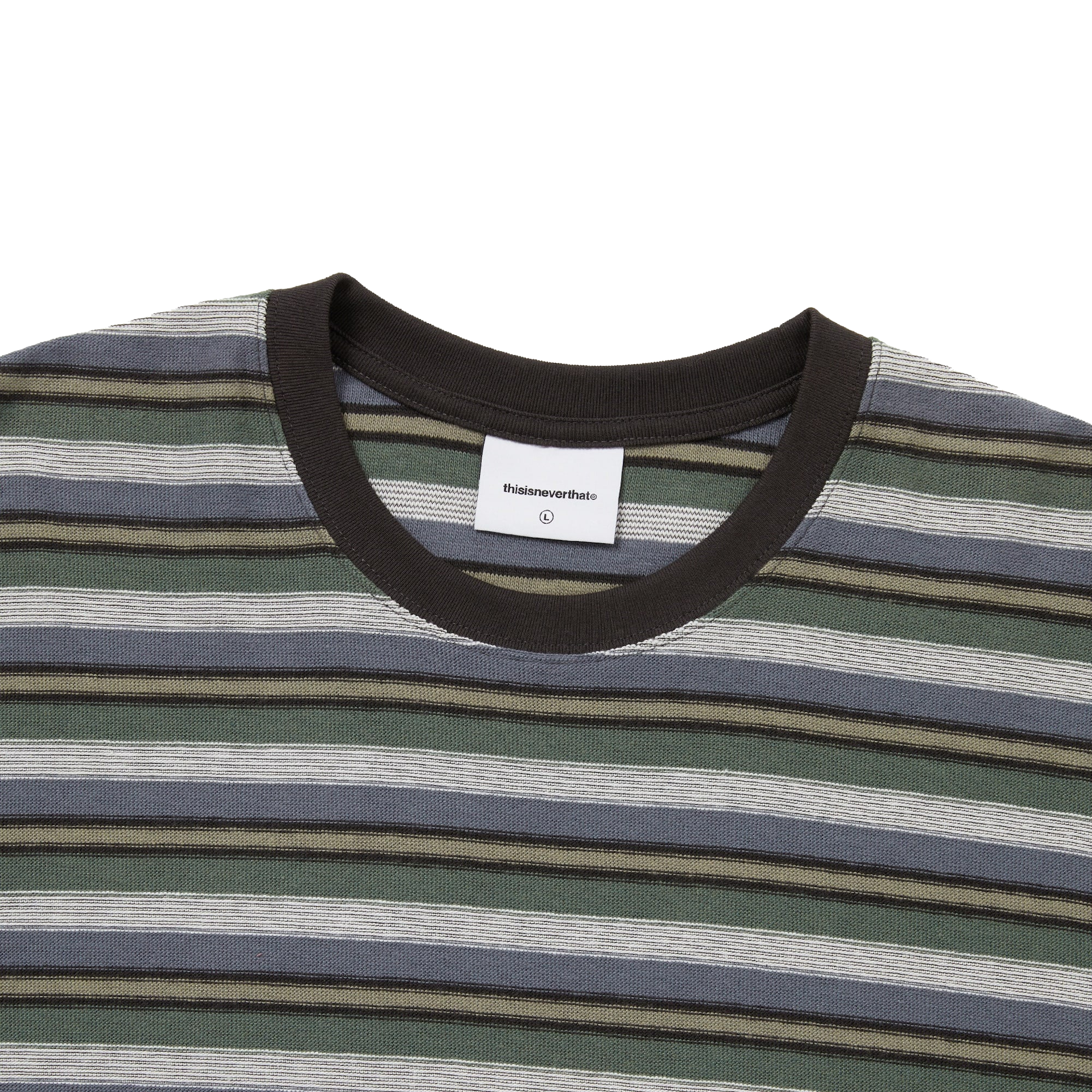 thisisneverthat Inside Out Striped T-Shirt Ivory