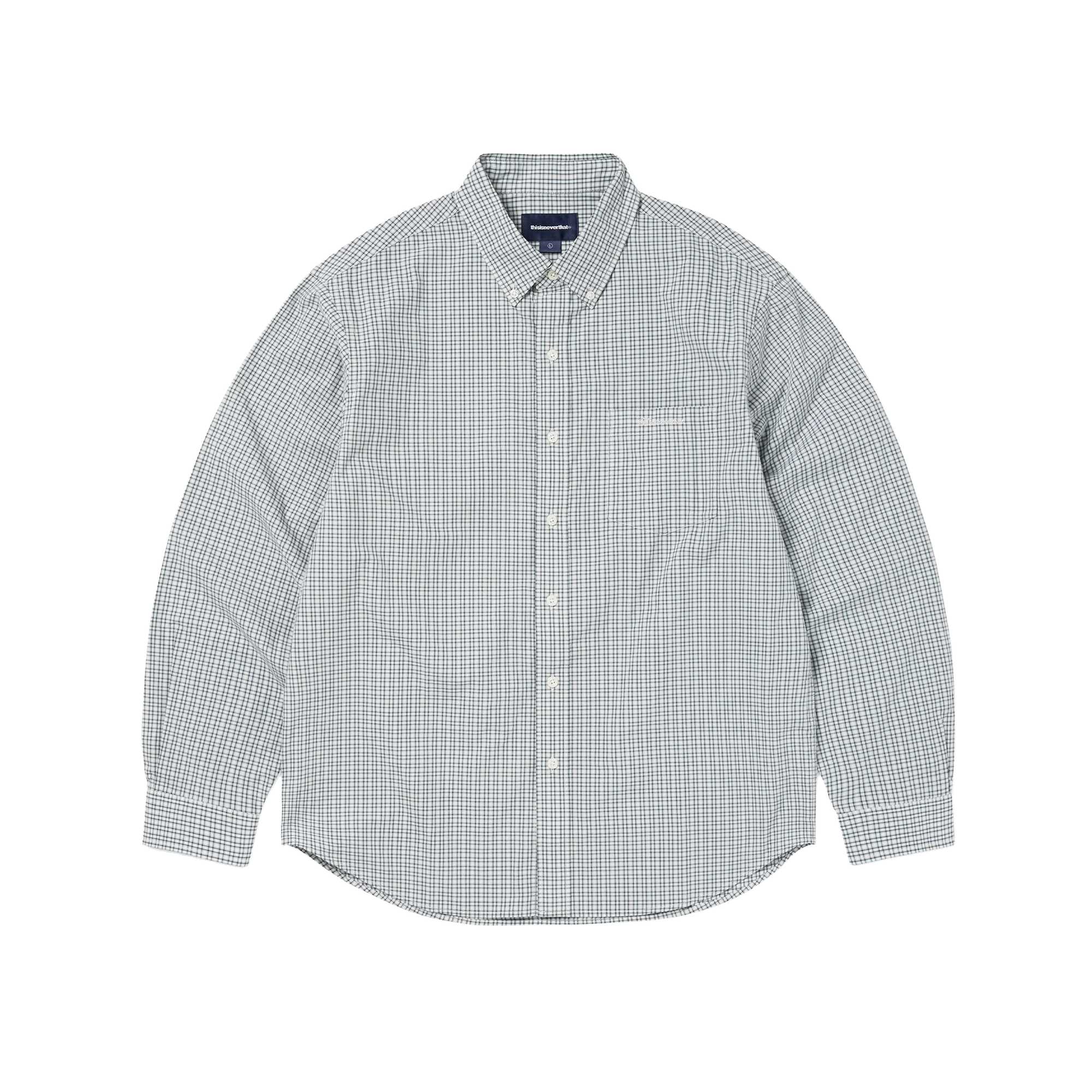 thisisneverthat Lightweight Plaid Shirt Ivory