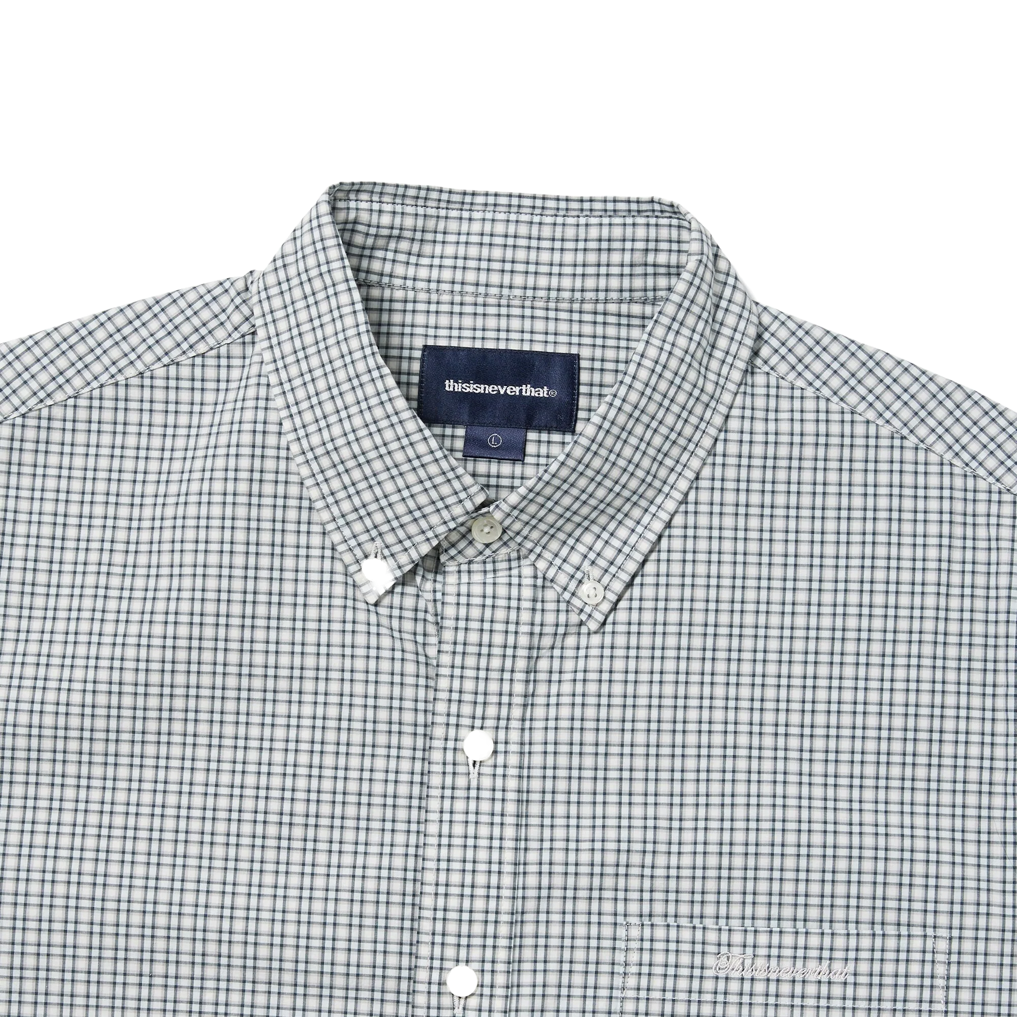 thisisneverthat Lightweight Plaid Shirt Ivory
