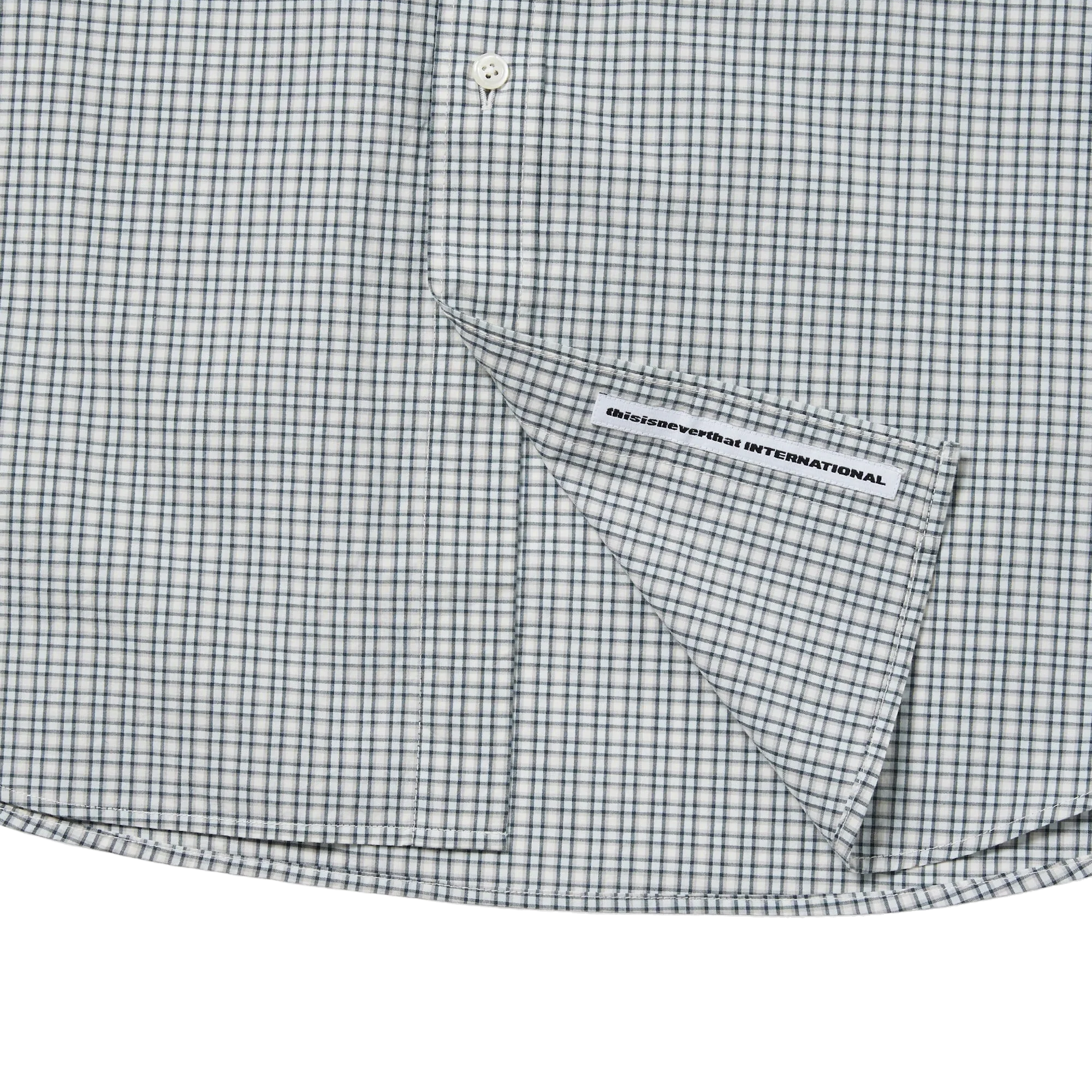 thisisneverthat Lightweight Plaid Shirt Ivory