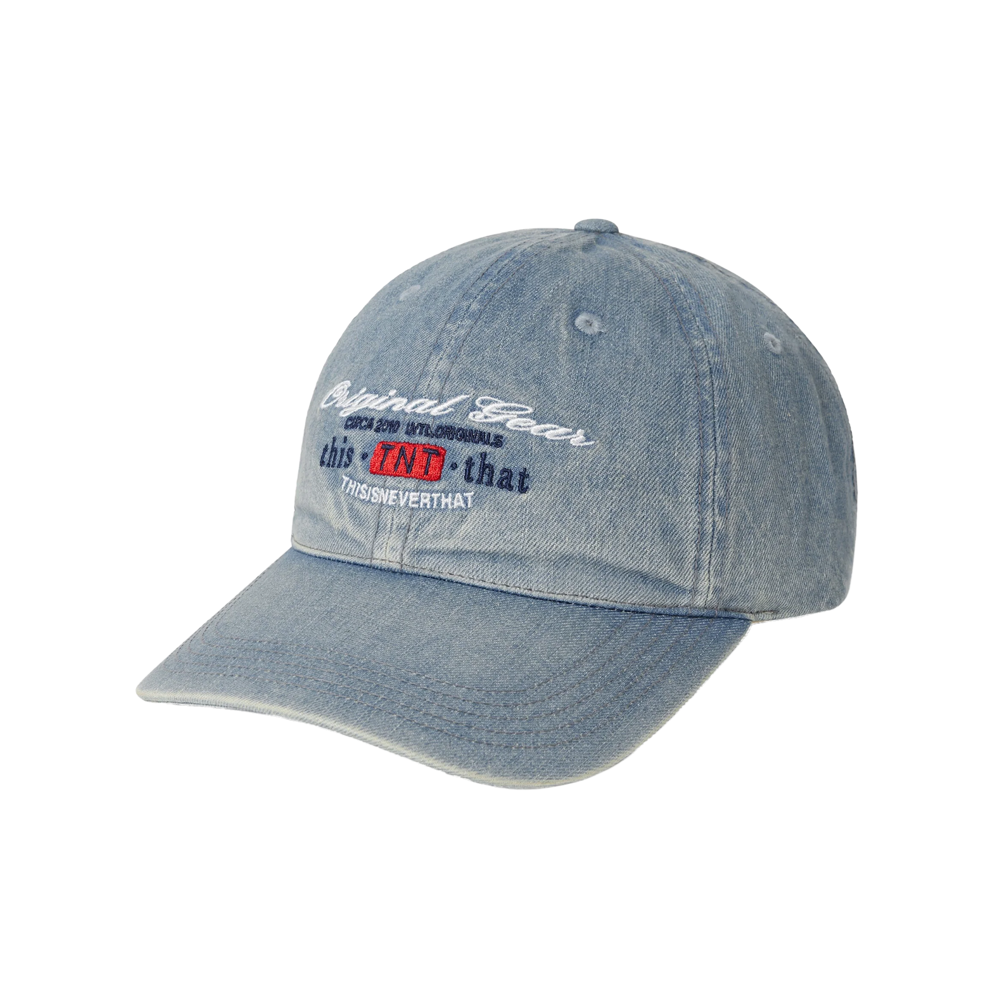 thisisneverthat Original Gear Denim Cap Washed Blue