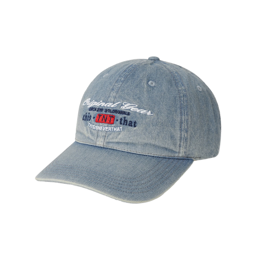 thisisneverthat Original Gear Denim Cap Washed Blue