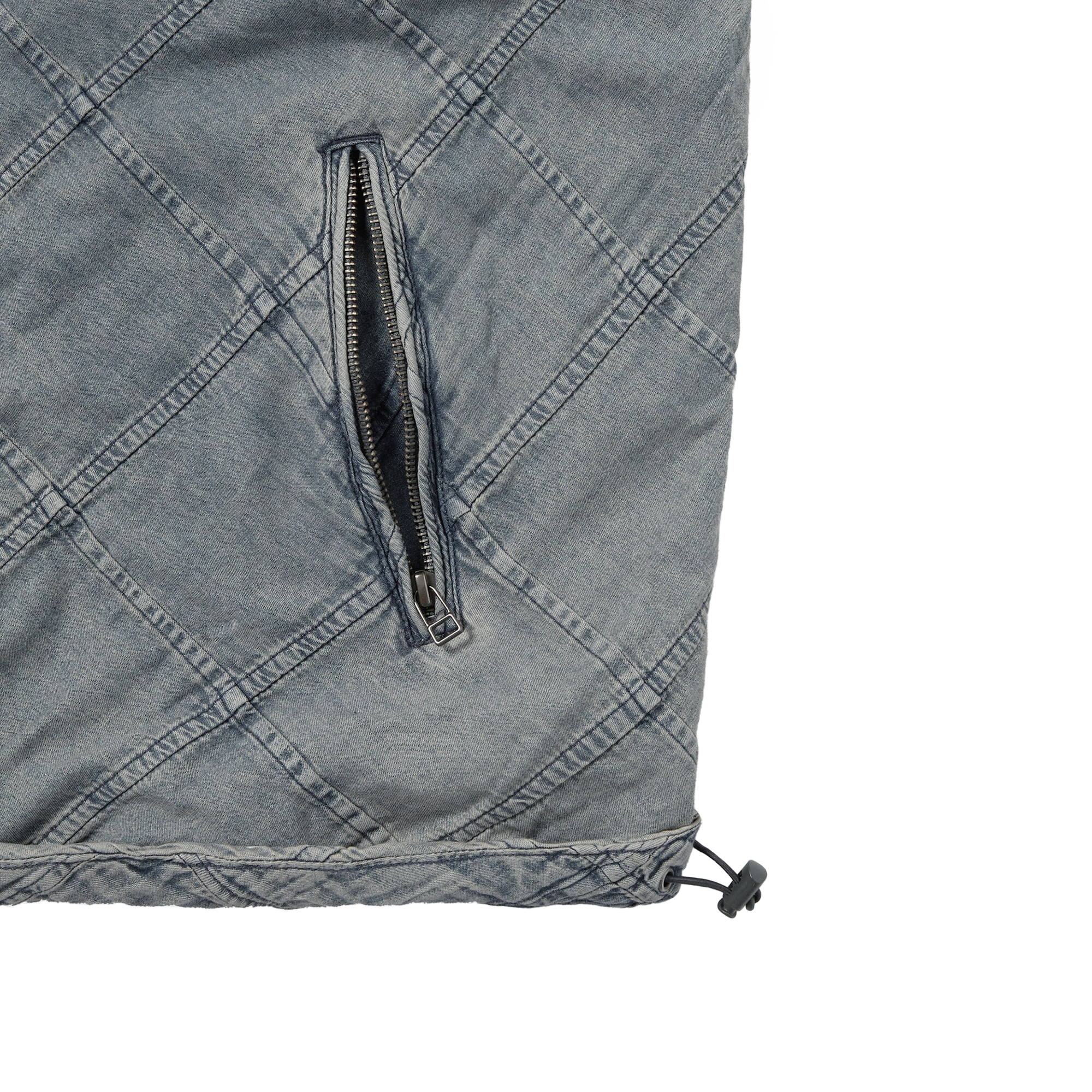 thisisneverthat Patchwork Denim Windbreaker Blue Grey