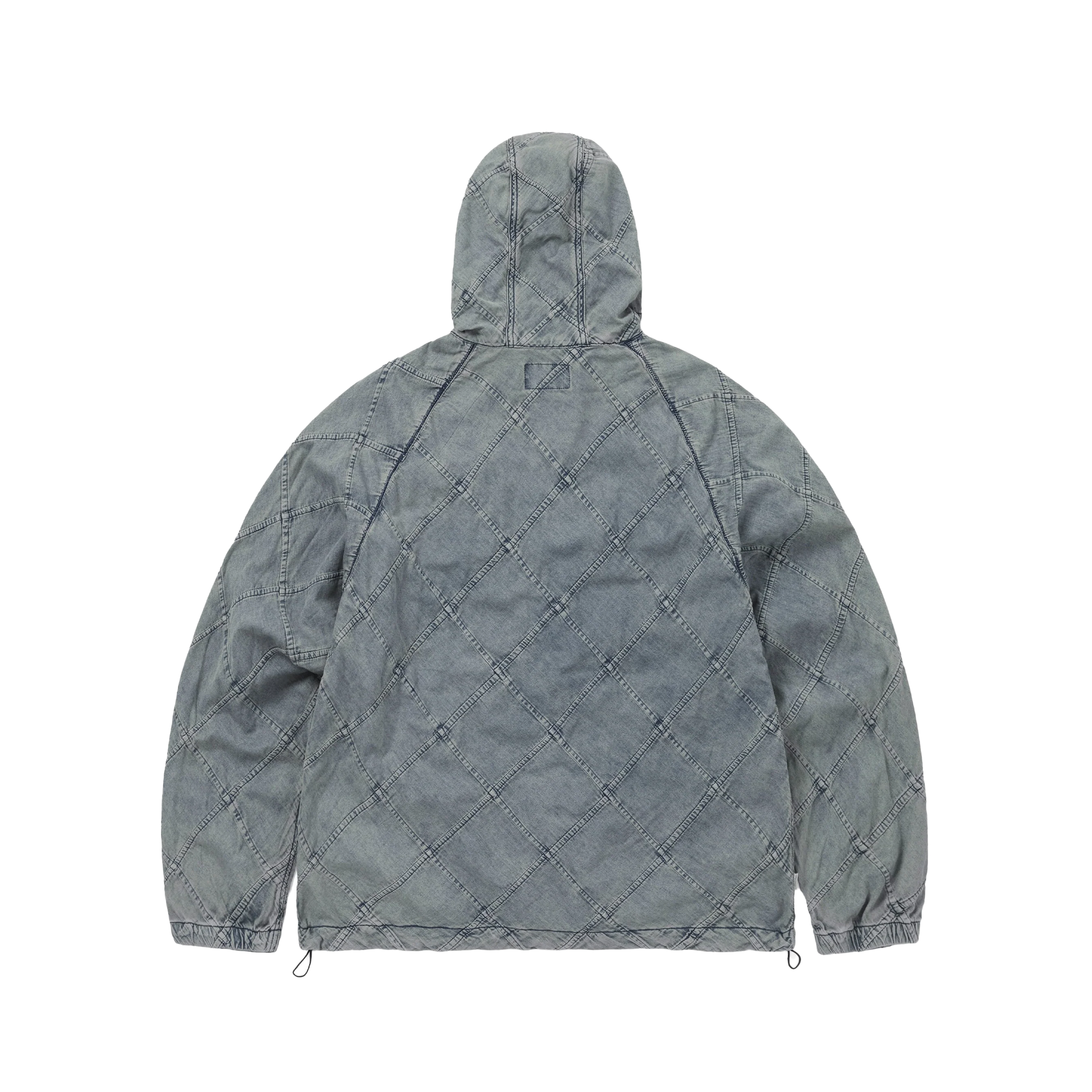 thisisneverthat Patchwork Denim Windbreaker Blue Grey