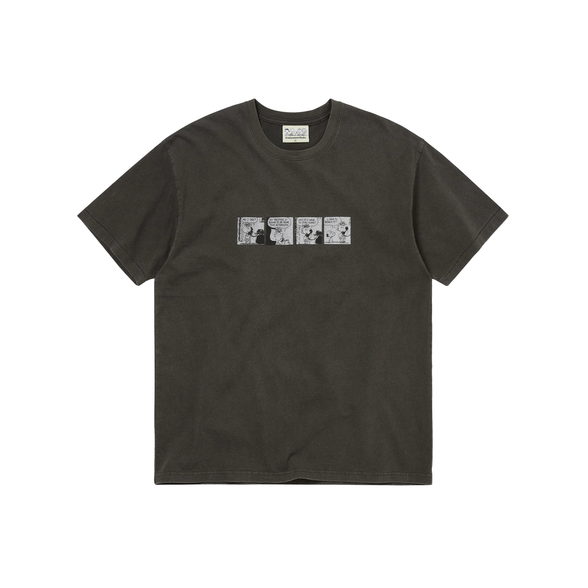 thisisneverthat x Peanuts Comic Strip T-Shirt Off Black