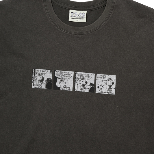 thisisneverthat x Peanuts Comic Strip T-Shirt Off Black