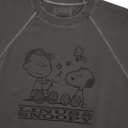thisisneverthat x Peanuts Faded Crewneck Charcoal
