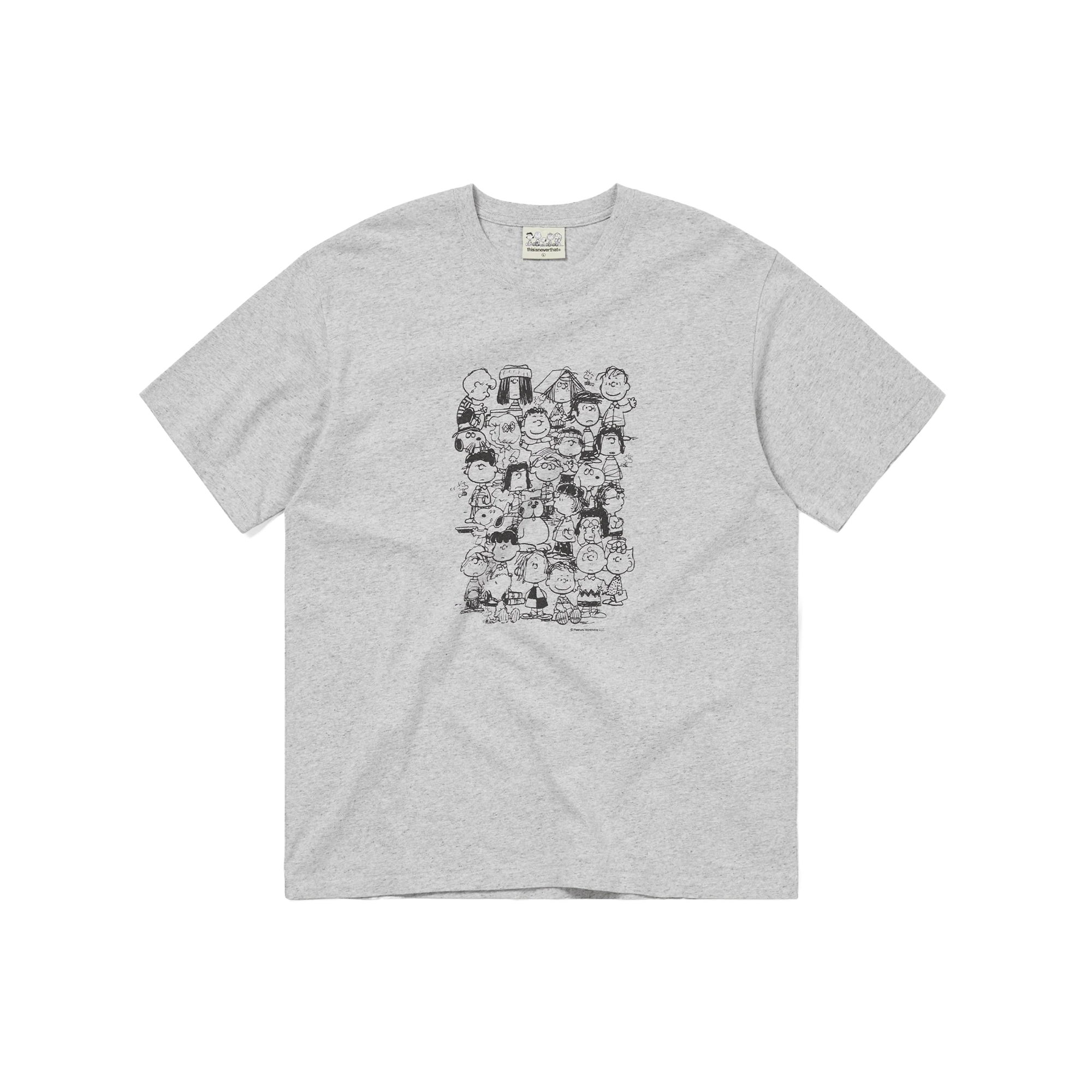 thisisneverthat x Peanuts Gang T-Shirt Heather Grey