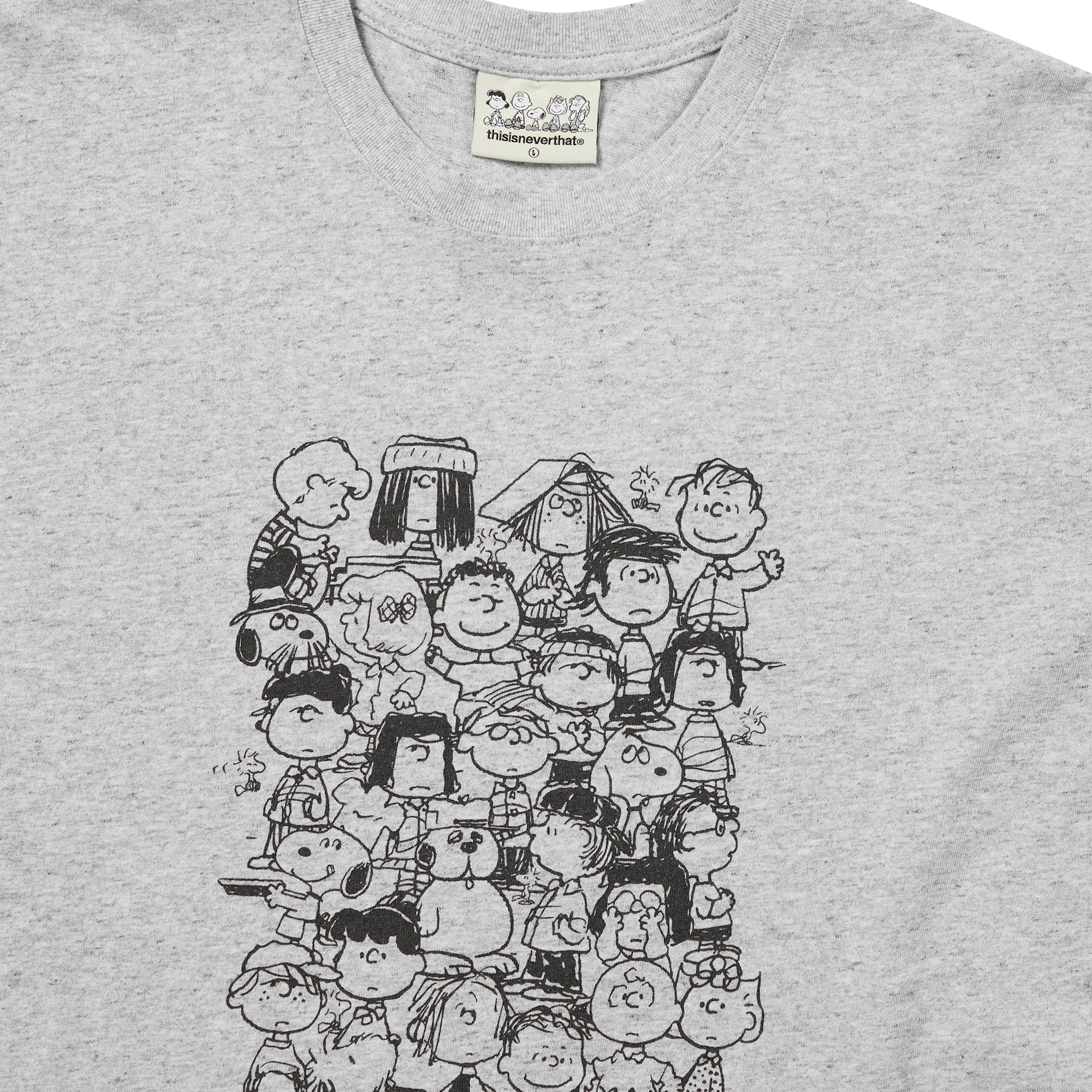 thisisneverthat x Peanuts Gang T-Shirt Heather Grey