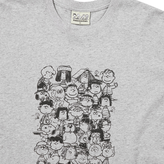 thisisneverthat x Peanuts Gang T-Shirt Heather Grey