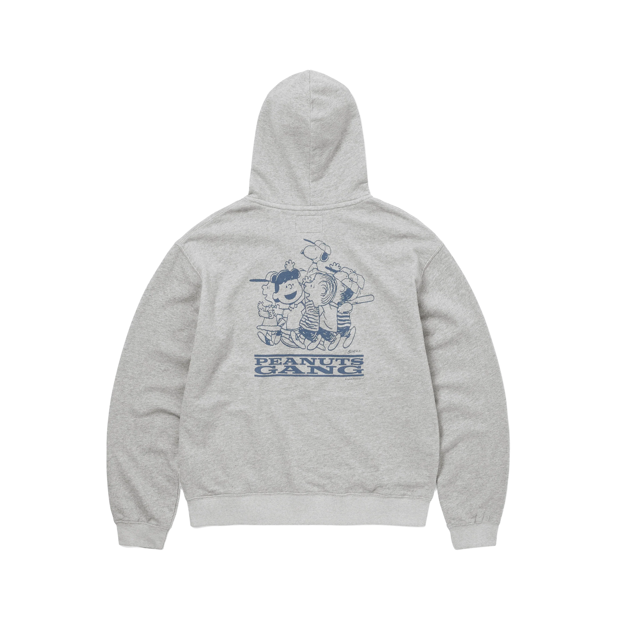 thisisneverthat x Peanuts Zip Up Hoodie Heather Grey