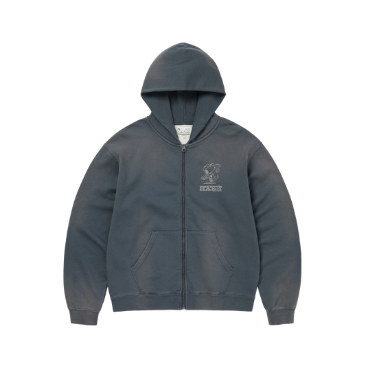 thisisneverthat x Peanuts Zip Up Hoodie Faded Navy