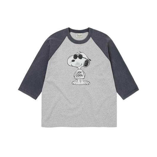 thisisneverthat x Peanuts Raglan 3/4 Sleeve T-Shirt Heather Grey