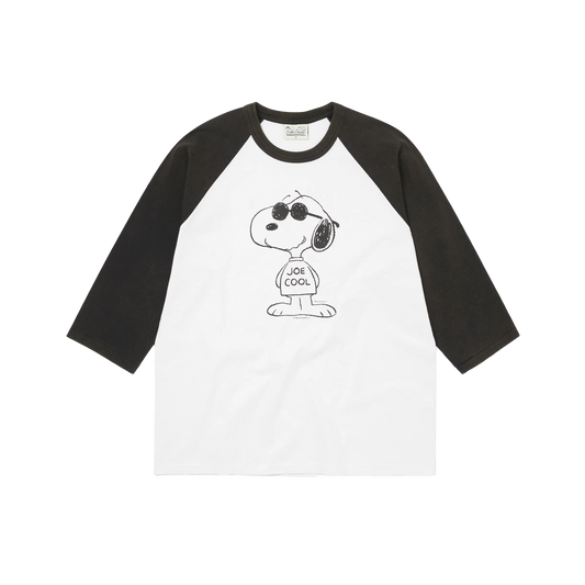 thisisneverthat x Peanuts Raglan 3/4 Sleeve T-Shirt White