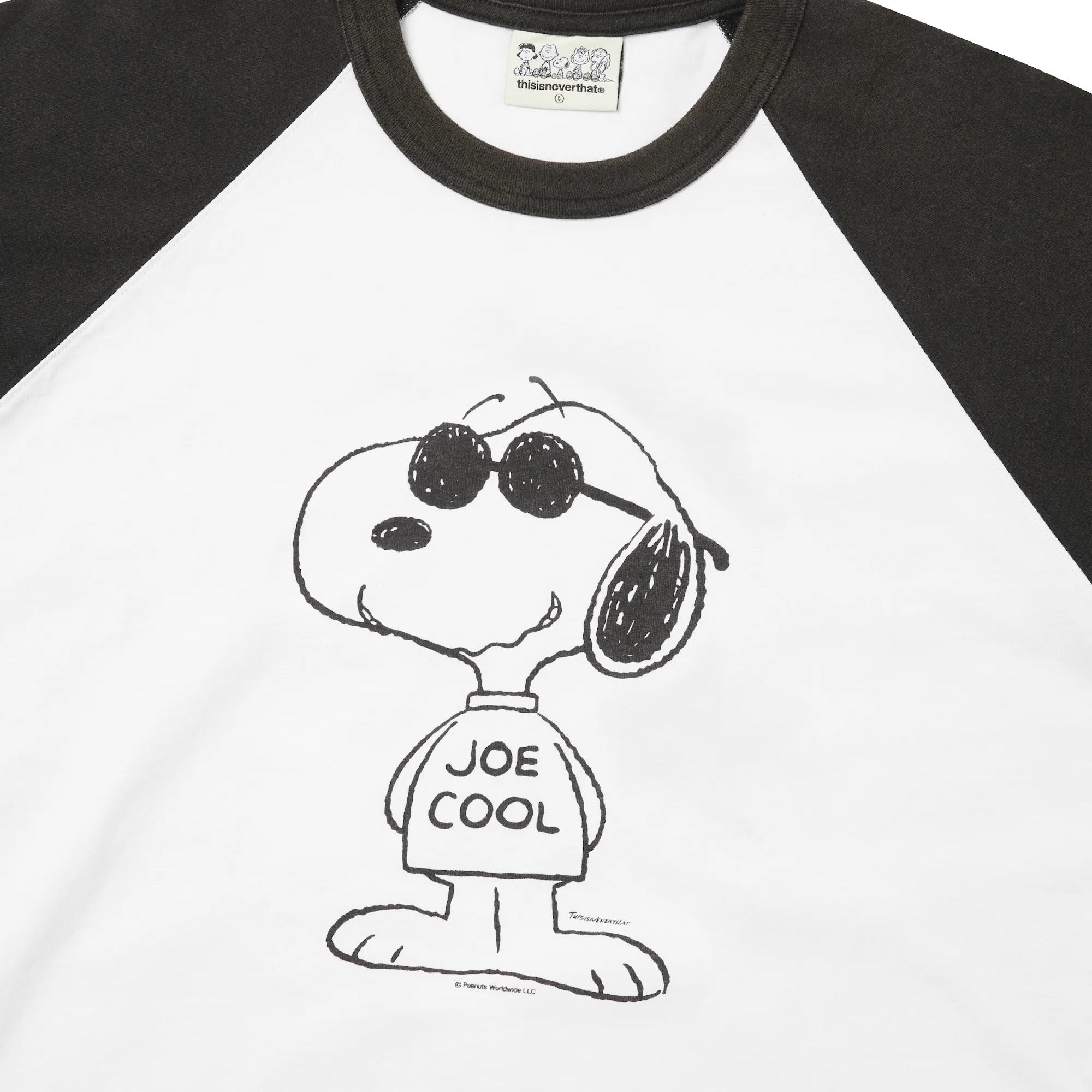 thisisneverthat x Peanuts Raglan 3/4 Sleeve T-Shirt White