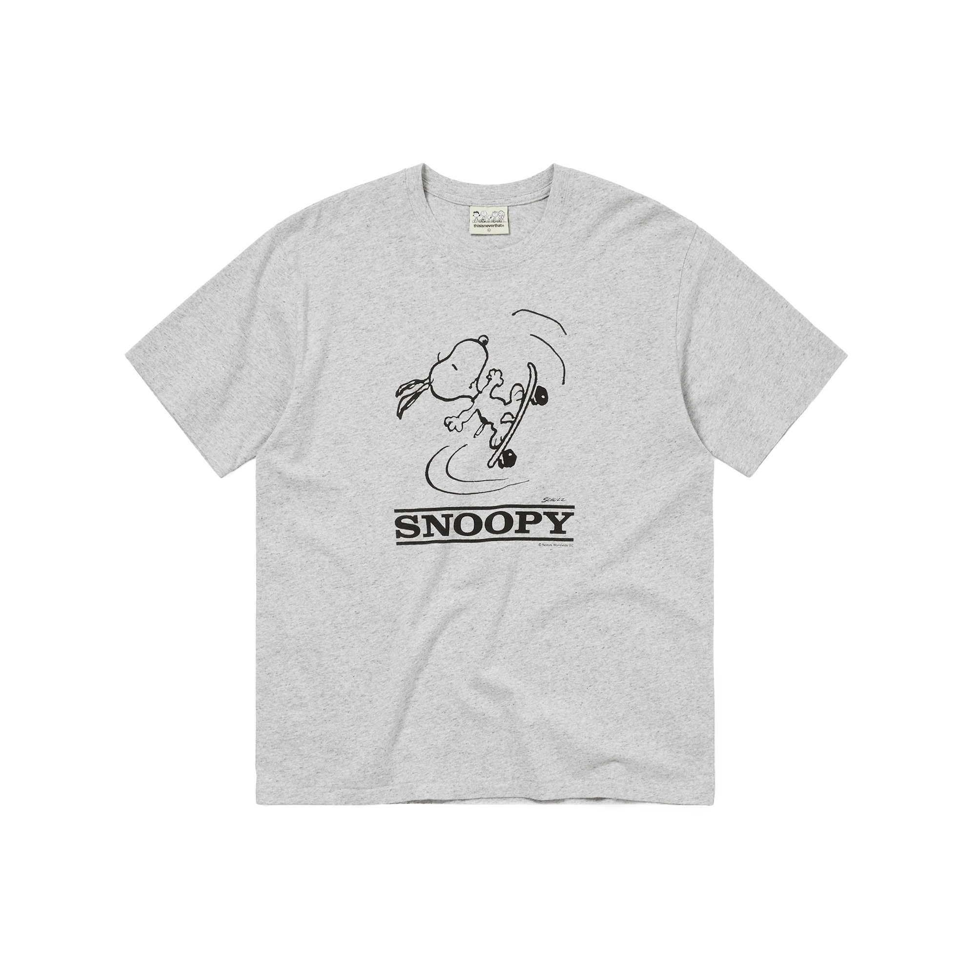 thisisneverthat x Peanuts T-Shirt Heather Grey