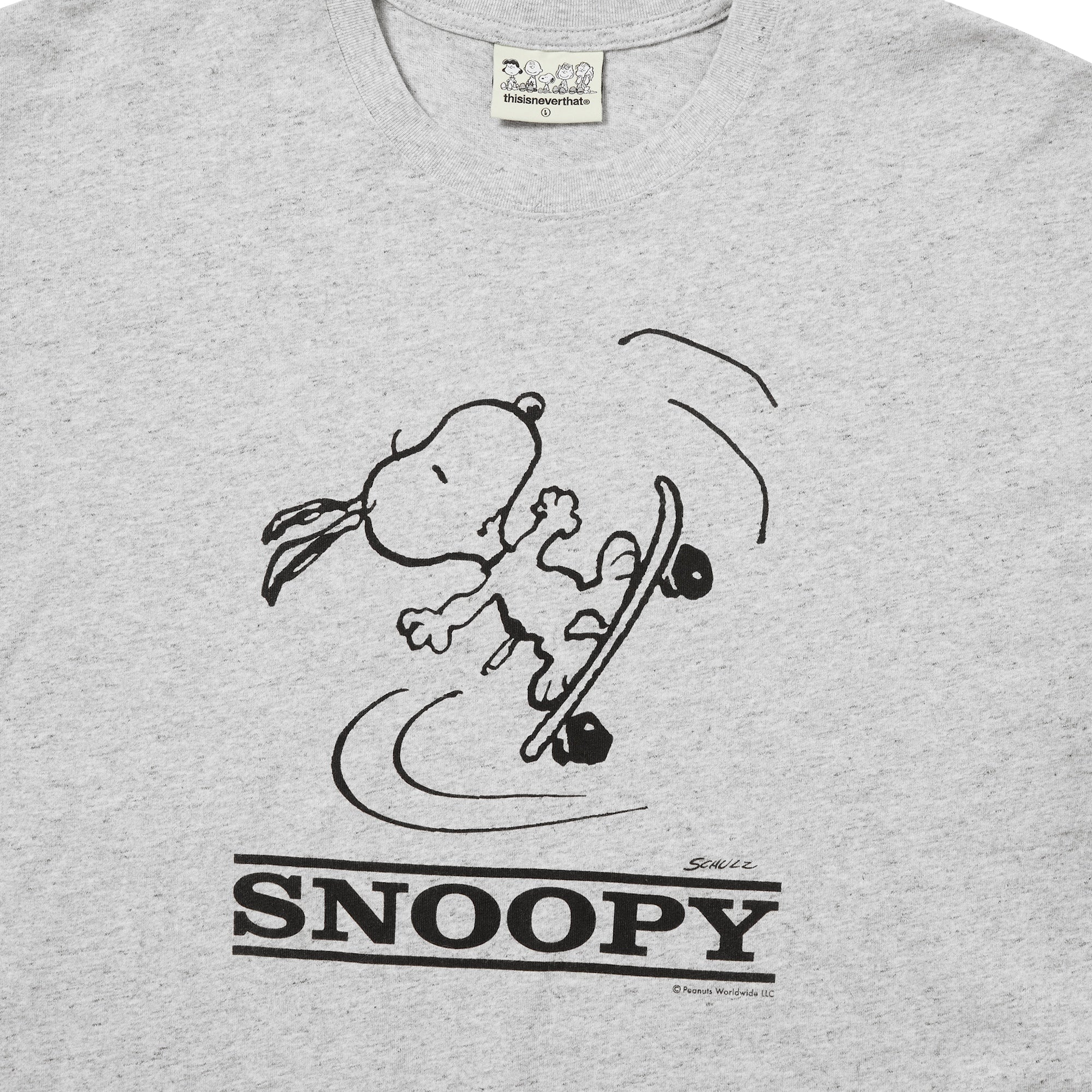 thisisneverthat x Peanuts T-Shirt Heather Grey