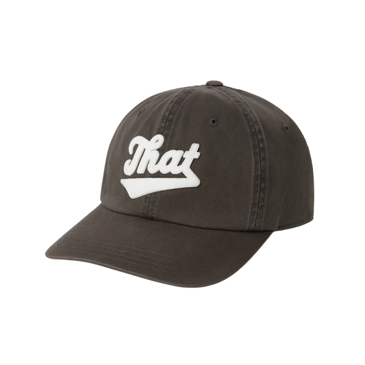 thisisneverthat Overdyed That Applique Cap Washed Black