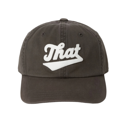 thisisneverthat Overdyed That Applique Cap Washed Black