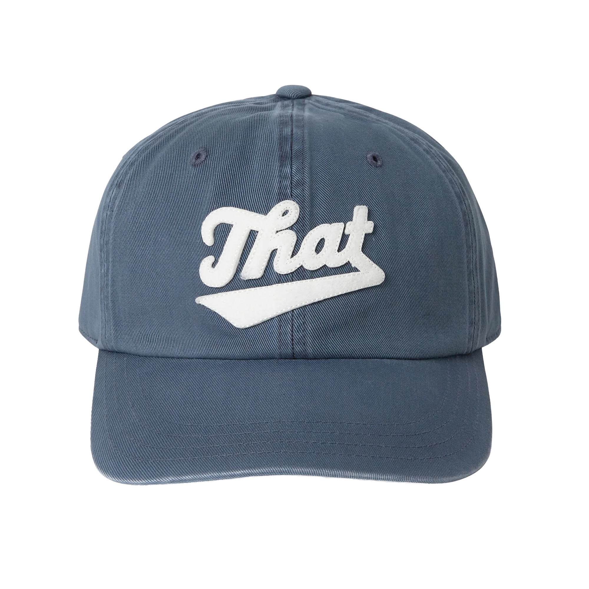 thisisneverthat Overdyed That Applique Cap Washed Navy