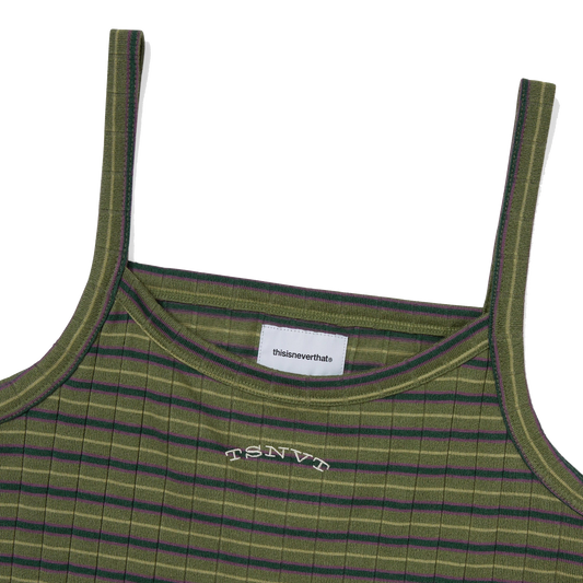 thisisneverthat Women's Striped Tank Top Green