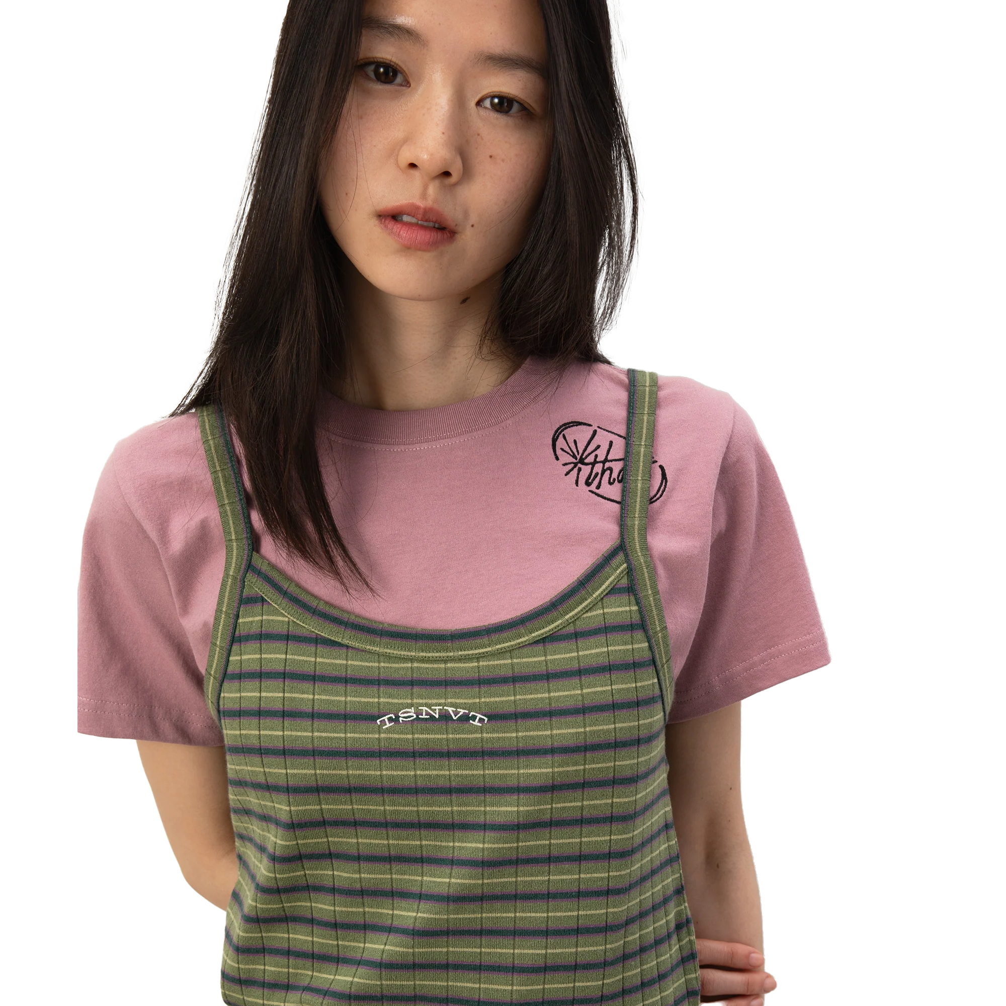 thisisneverthat Women's Striped Tank Top Green