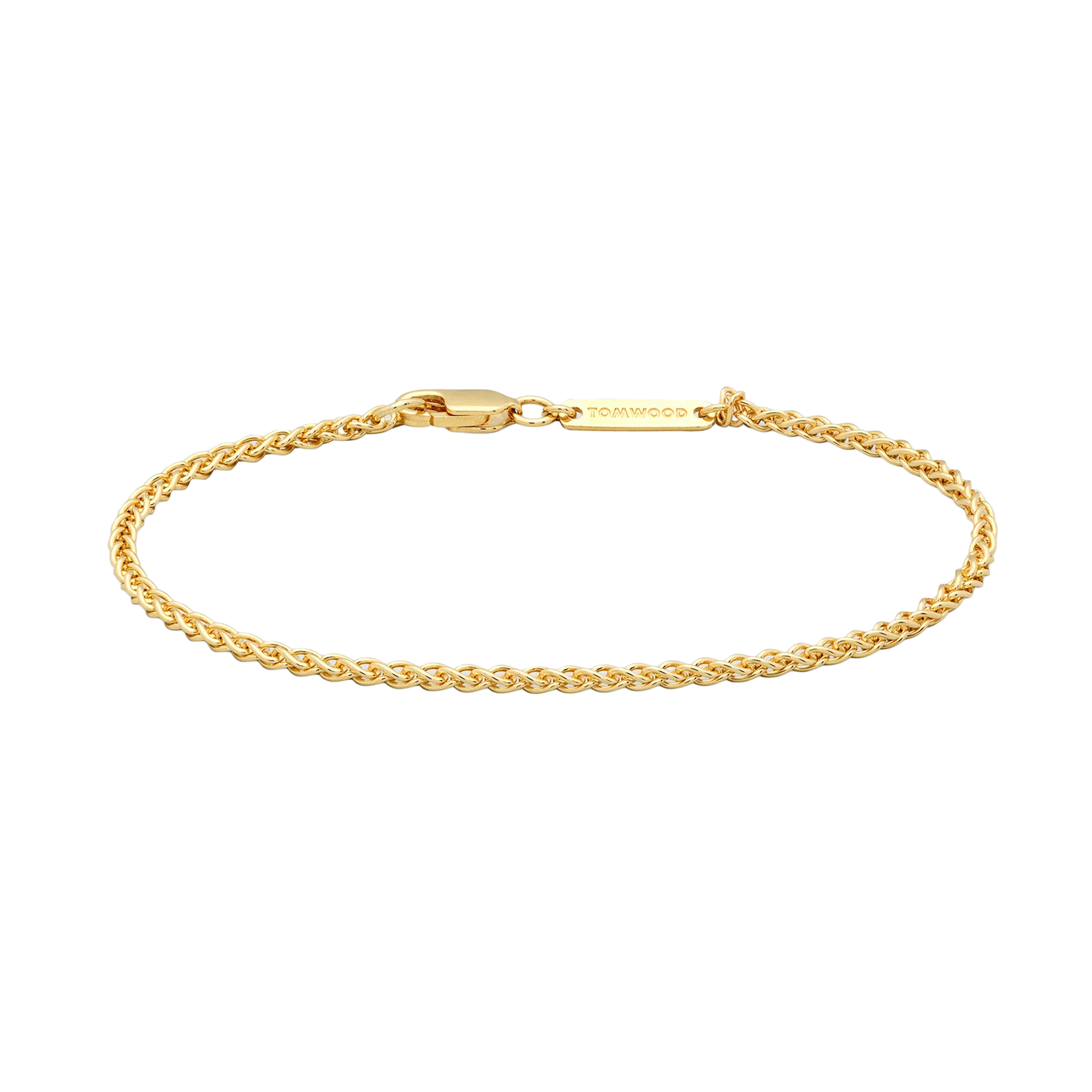 Tom Wood Spike Bracelet 18K Gold Plated 925 S. Silver