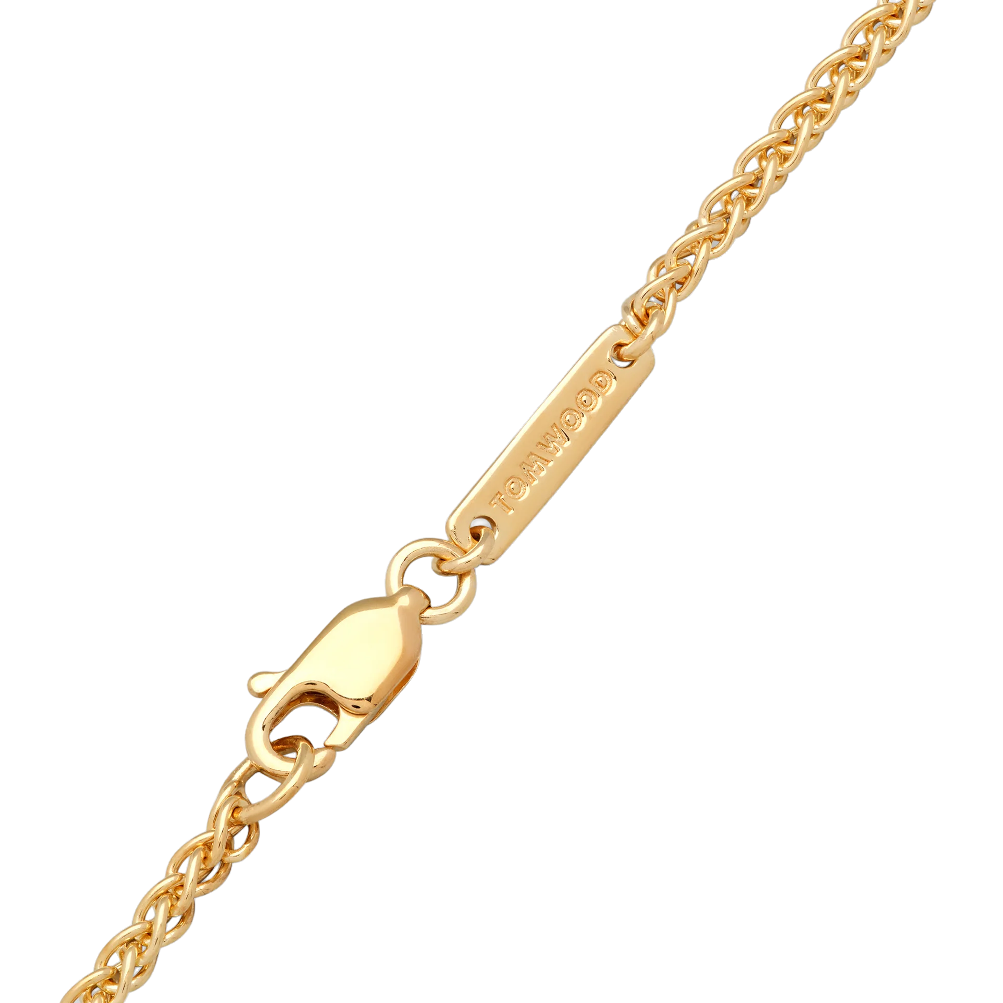 Tom Wood Spike Chain 18K Gold Plated 925 Sterling Silver