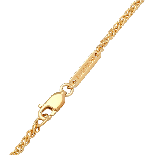 Tom Wood Spike Chain 18K Gold Plated 925 Sterling Silver