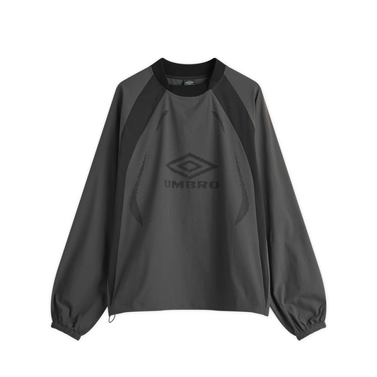 Umbro Lasered Nylon Crewneck Grey Black UBMW0252FA164