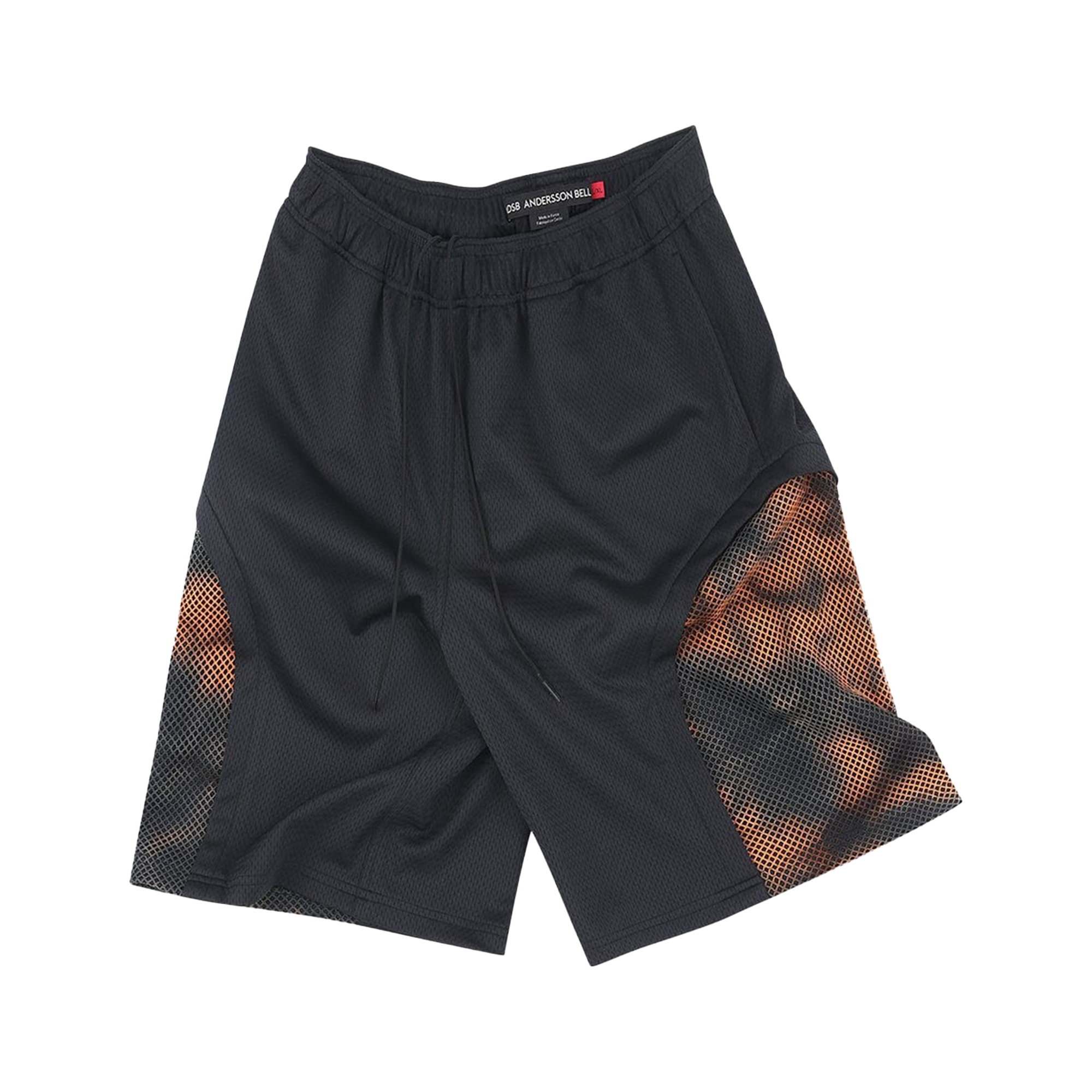 Andersson Bell Unisex Double Paneled Mesh Shorts Black APA817U