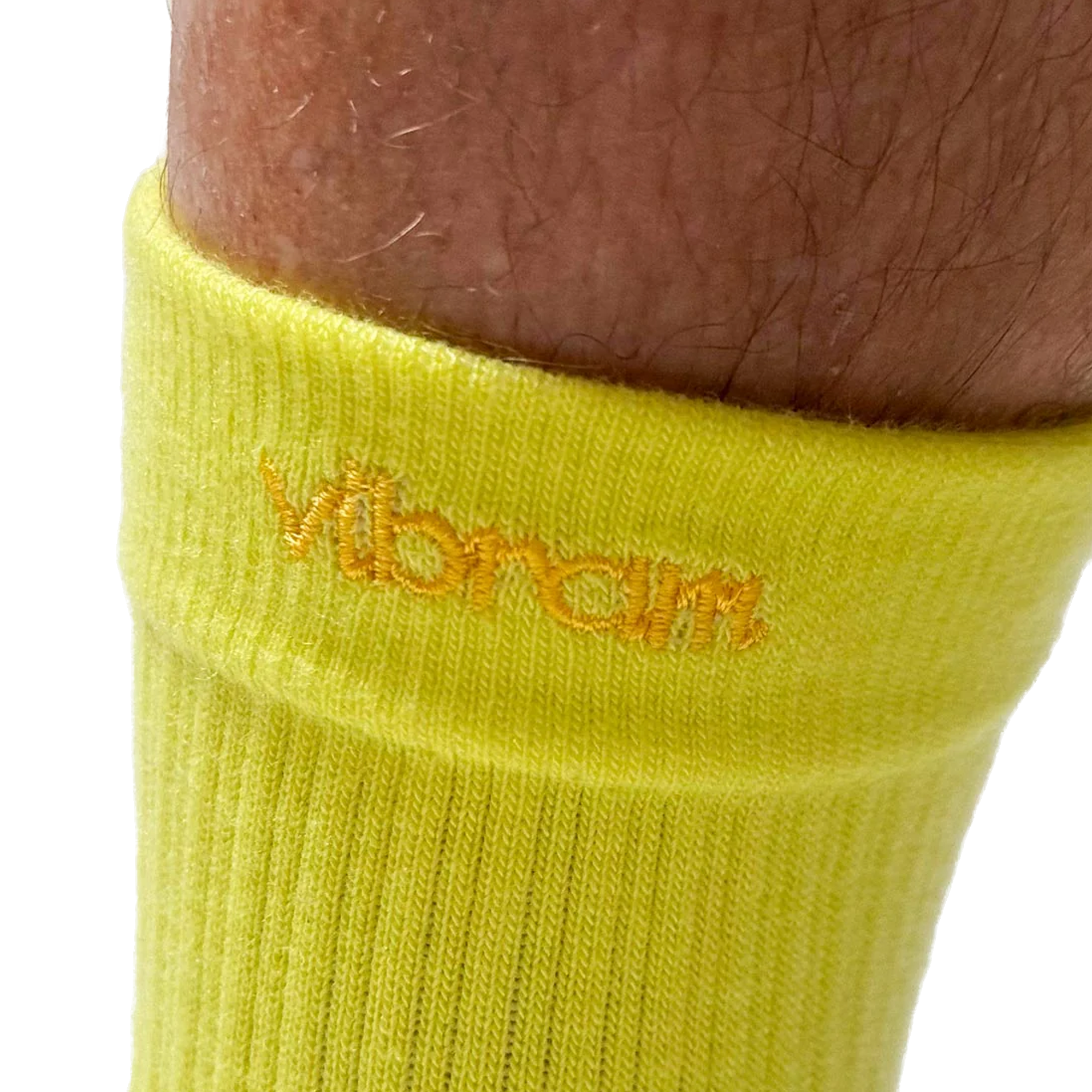Vibram FiveFingers Crew Coolmax 2-Pack Toe Socks Lime/Ivory