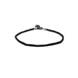 Mikia Tube Stone Bracelet Jet
