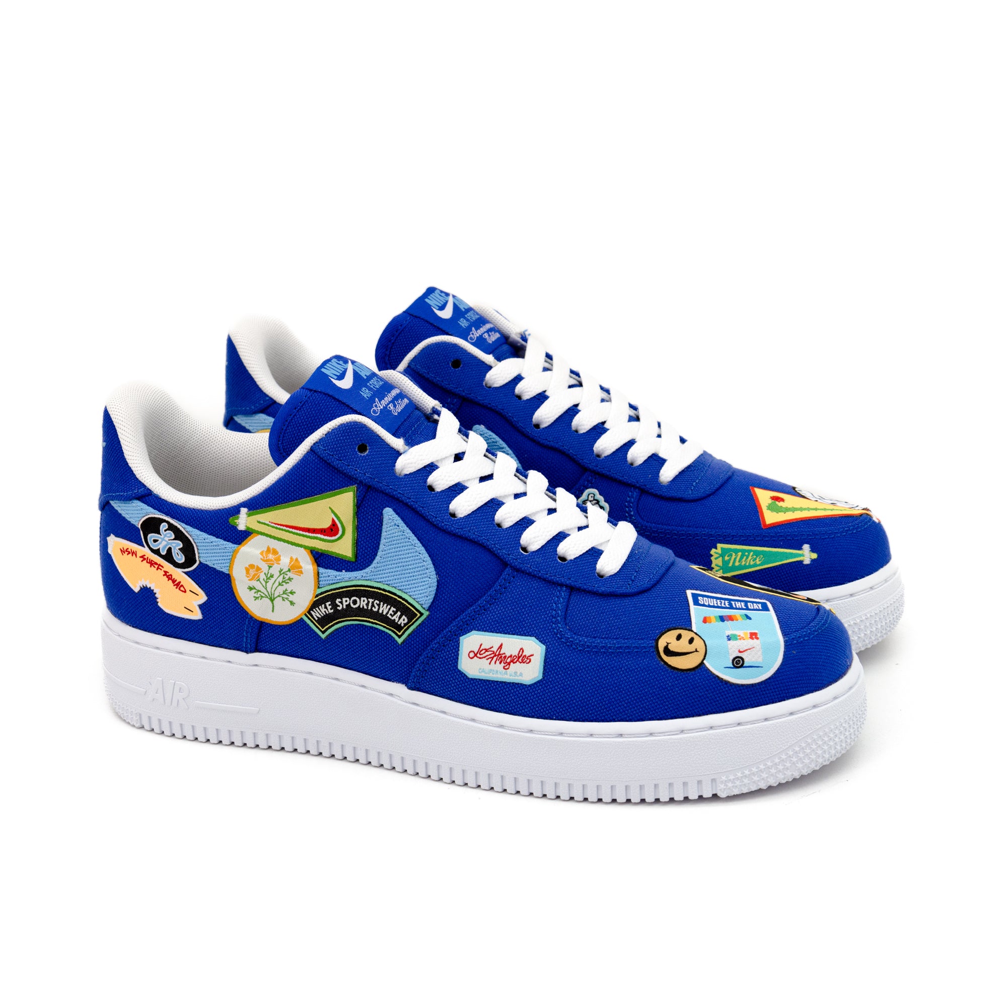 Air Force Low PRM Anniversary Angeles" Racer Blue/ – Laced