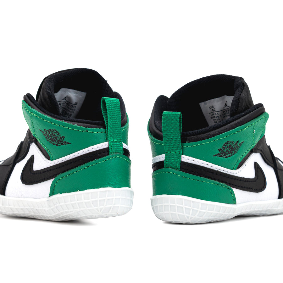 Nike Jordan 1 Baby Crib Bootie "Lucky Green" Black/Lucky Green/White AT3745-031