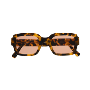 Monokel Eyewear Apollo Havana w/ Solid Orange Lens