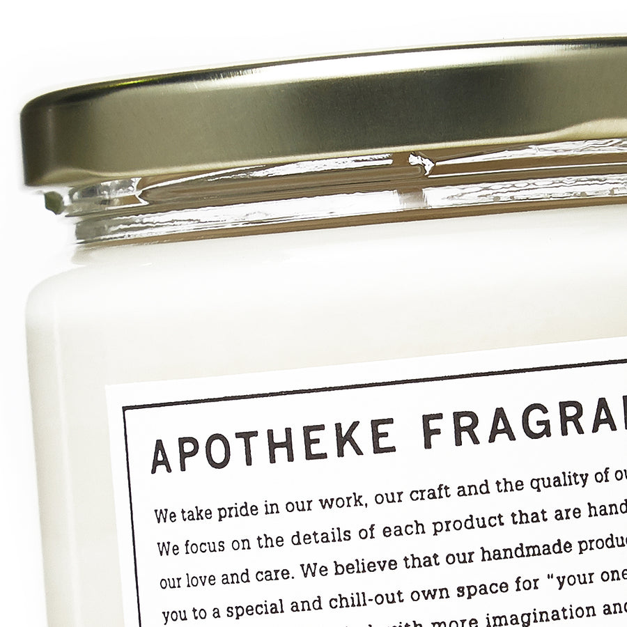 Apotheke Fragrance Glass Jar Candle "Oakmoss And Amber"
