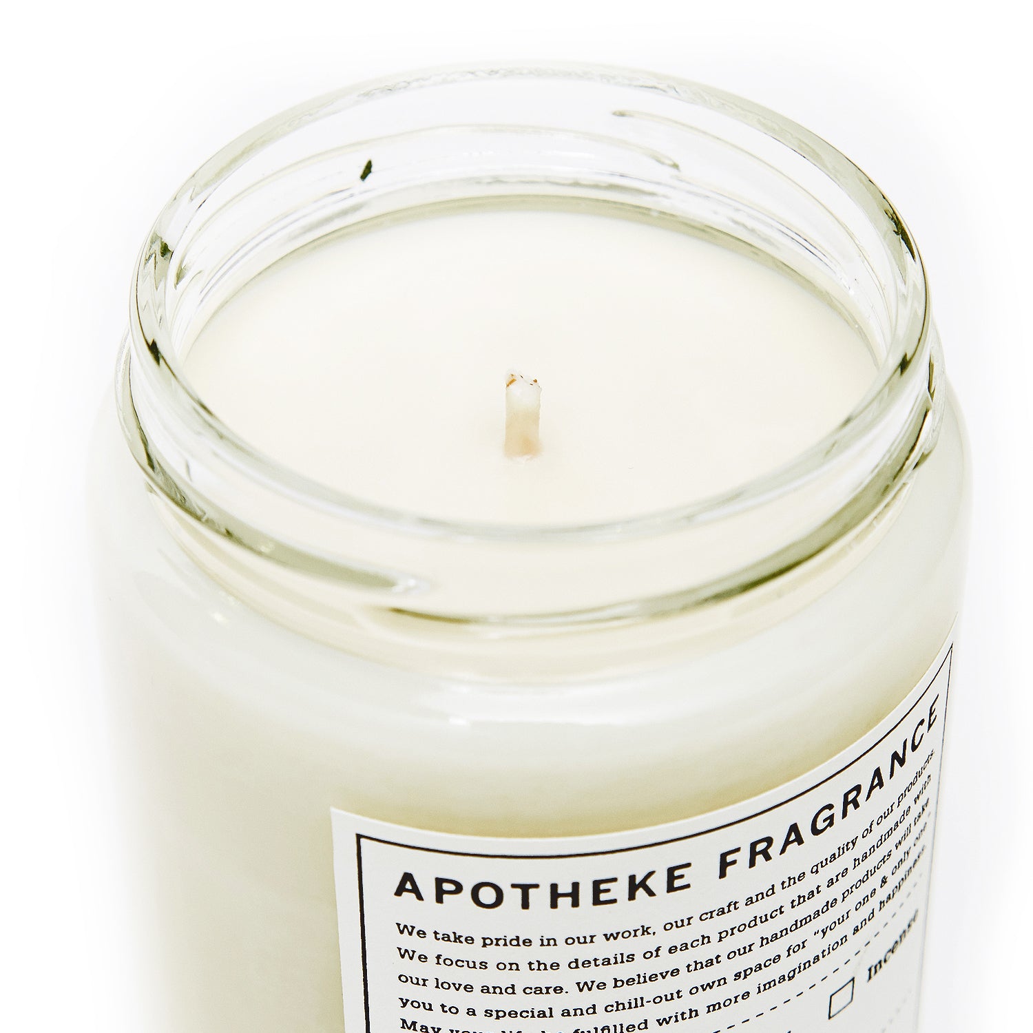 Apotheke Fragrance Glass Jar Candle "Tobacco Cedar"