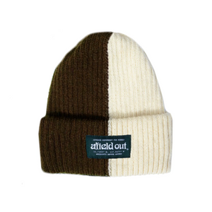 Afield Out Two Tone Watch Cap Brown/Cream