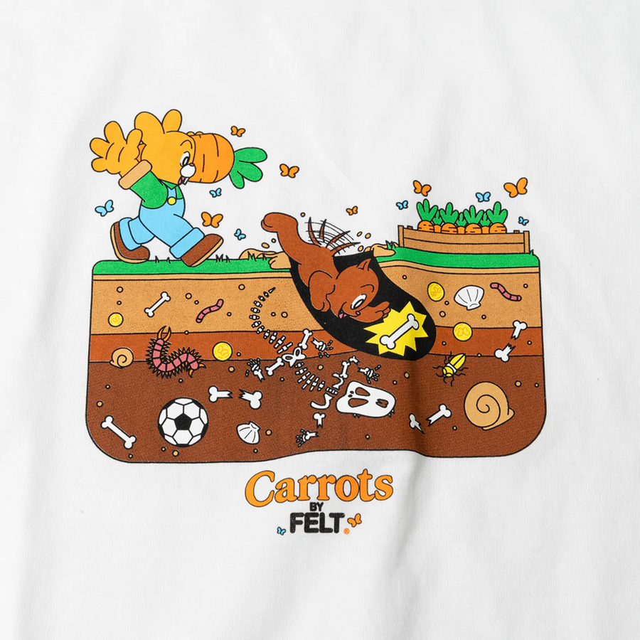 Felt x Carrots Backyard Tee White