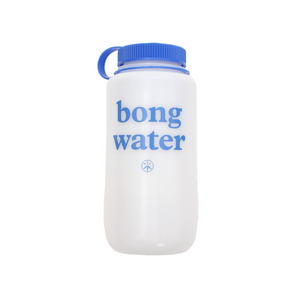 Mister Green Bong Water Nalgene Water Bottle Blue Lid 32oz
