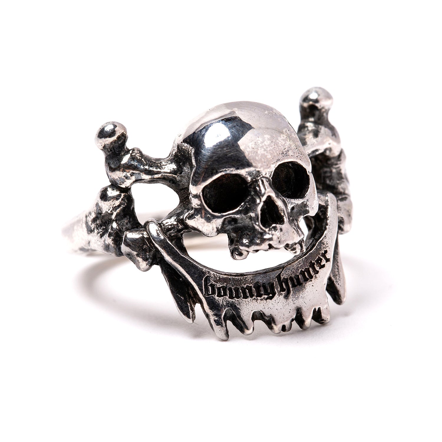 Bounty Hunter x Dog State UK Skull Ring Silver – Laced