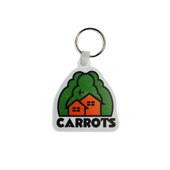 Carrots Home Keychain White