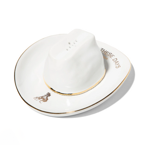 One Of These Days Ceramic Cowboy Hat Incense Chamber