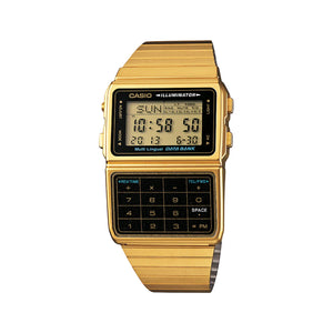 Casio Data Bank Digital Calculator Watch Gold DBC611G-1D