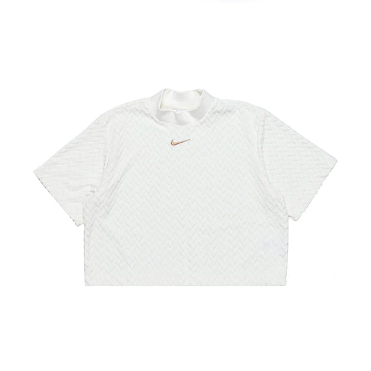 Nike Women's NSW Jacquard Boxy Tee Sail/Hemp DQ6788-133